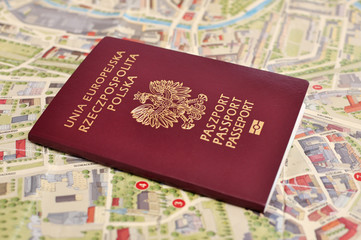 Polish passport - obrazy, fototapety, plakaty