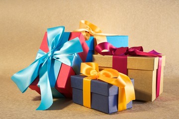 four colour gift boxes