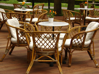Chairs from wicker