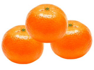 Mandarin isolated on white background