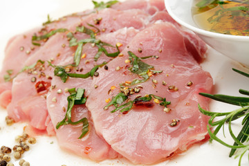 Marinierte Schweinesteaks