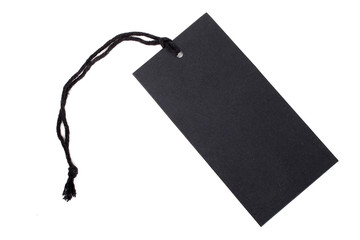 Anhänger schwarz mit Schnur
