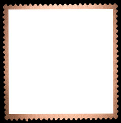 Obraz premium Blank stamp, black borde