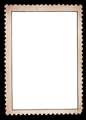 Blank stamp, black borde
