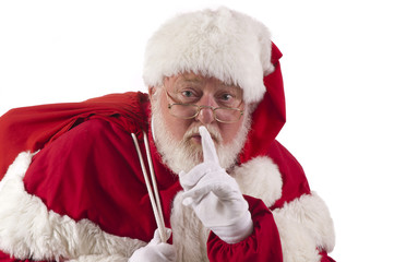 Santa being quiet