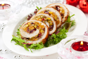 stuffed turkey breast