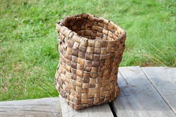 Basket from a bark of a birch