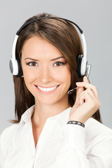 Support phone operator in headset