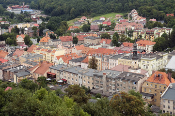 Panorama małego miasta