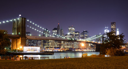 Brooklyn Bridge Night Scene