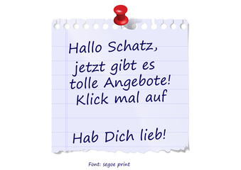 notizzettel merkzettel tolle angebote internet online shop