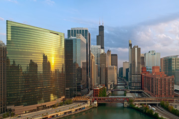 Fototapeta na wymiar City of Chicago.