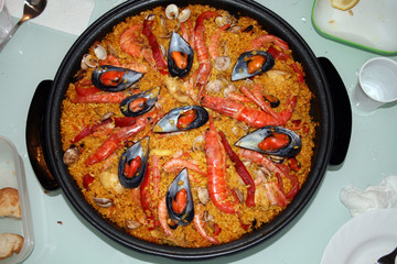 Paella mista fatta in casa - Spagna © SALVATORE IOVINO-NA-