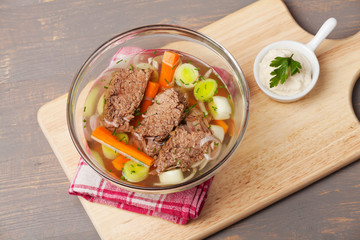 Tafelspitz und Suppe