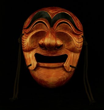 Korean Traditional Male Wooden Mask