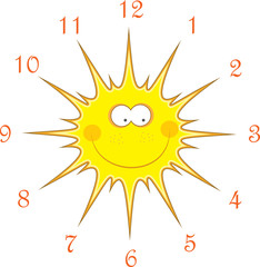 Sun watches, vector illustration