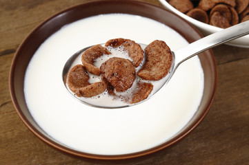 corn flakes with milk