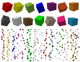 Color Cube Scatter Brush Set