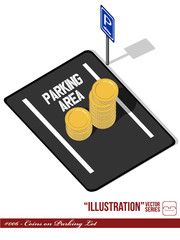 Illustration #006 - Coins on Parking Lot