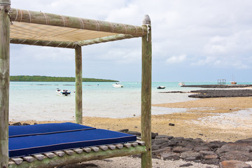 lit de soleil, plage, île Maurice © Unclesam