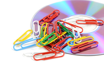 Paper clips and DVD