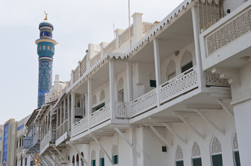Traditional building style in Muscat Oman