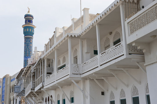 Traditional building style in Muscat Oman