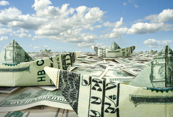 Fleet of dollar boats