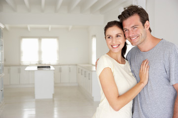 Fototapeta premium Couple in new home