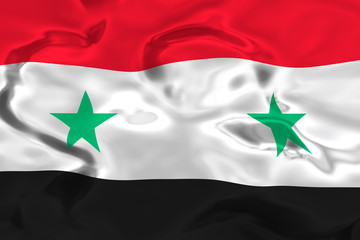 Afghanistan waving Flag close up 3d render