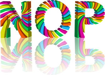 colorful 3d alphabet.