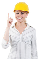 Girl with hard hat