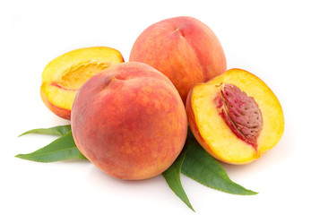 Fototapeta na wymiar ripe peach fruits