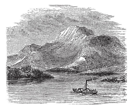 Loch Lomond On Highland Boundary Fault Scotland Vintage Engravin