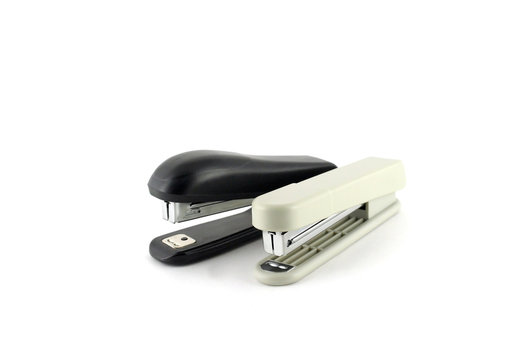 Black and grey staplers