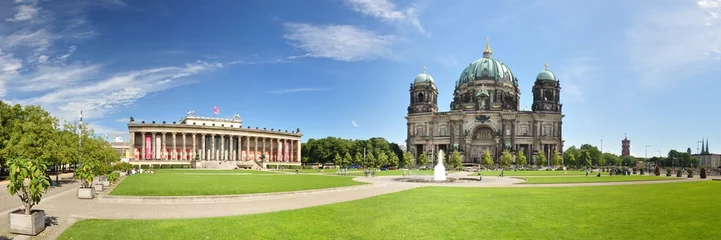 Foto op Canvas Berlijn - Lustgarten met kathedraal en Altes Museum © Henry Czauderna