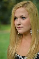 Naklejka premium blonde femme
