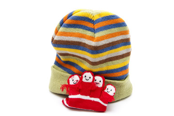 Kinderm&uuml;tze mit Handschuh