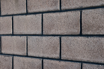 wall plastered like a brick