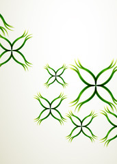 Vector abstract grass curves