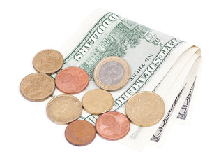 Coins over bills