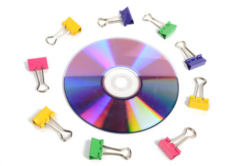 Paper clips and DVD