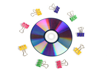 Paper clips and DVD