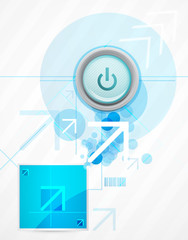 Colored power button