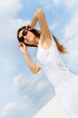 beautiful woman on the beach