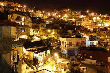 jiu fen village at night