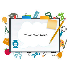 Open notepad with place for text