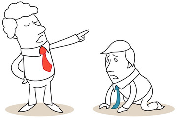 Geschäftsleute, gefeuert