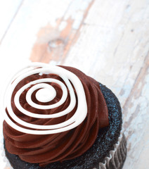 Creamy chocolate cupcake