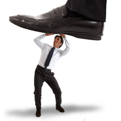 Businessman in trouble